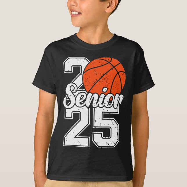 Seniors 25 Graduation Sketll Player Funny Cl Of 20 T-Shirt (Front)