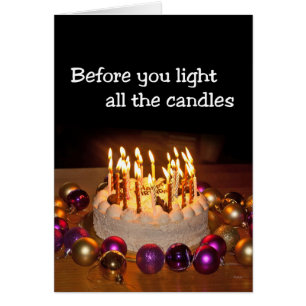 Seniors Birthday may need a Fire Permit? Cards