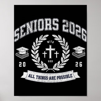 Seniors Cl Of 2026 Christian Graduation Religious Poster