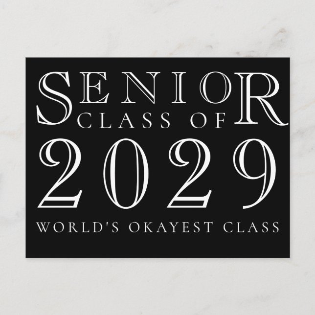 Seniors Class | Grad Party Postponed Announcement Postcard (Front)