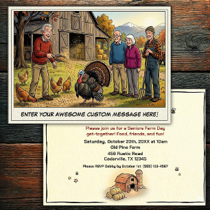 Seniors Day at the Farm Invitation