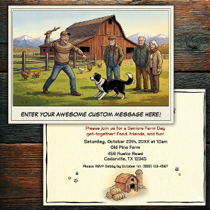 Seniors Day at the Farm Invitation