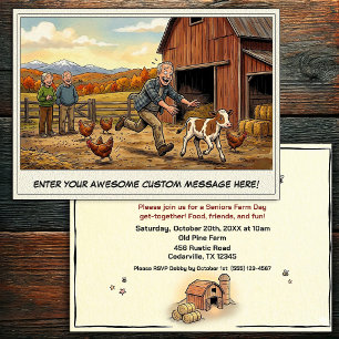 Seniors Day at the Farm Invitation