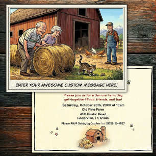 Seniors Day at the Farm Invitation