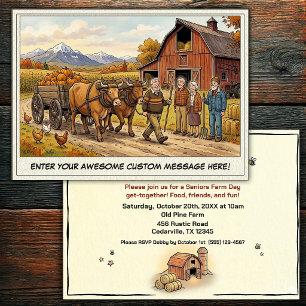 Seniors Day at the Farm Invitation