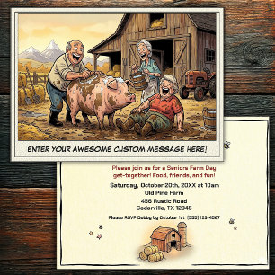 Seniors Day at the Farm Invitation