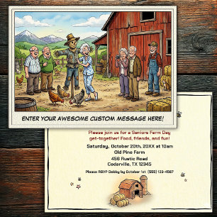 Seniors Day at the Farm Invitation