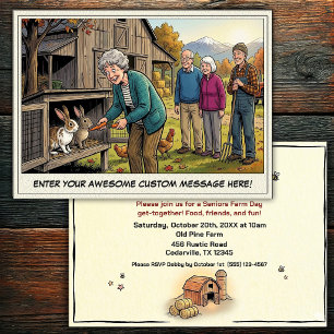 Seniors Day at the Farm Invitation