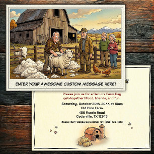 Seniors Day at the Farm Invitation