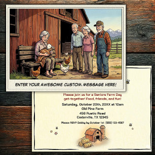 Seniors Day at the Farm Invitation