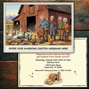 Seniors Day at the Farm Invitation