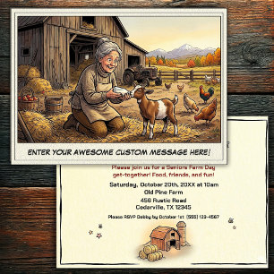 Seniors Day at the Farm Invitation