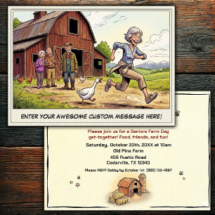 Seniors Day at the Farm Invitation