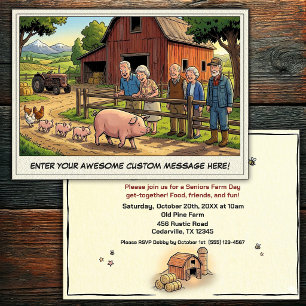 Seniors Day at the Farm Invitation