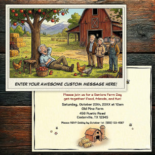 Seniors Day at the Farm Invitation