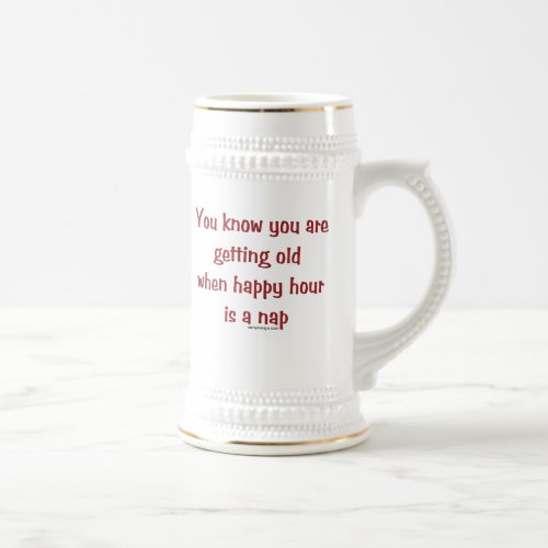 Seniors Happy Hour Beer Stein