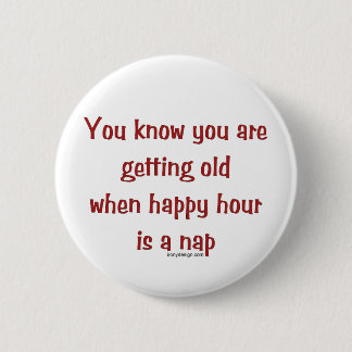 Senior's Happy Hour Button