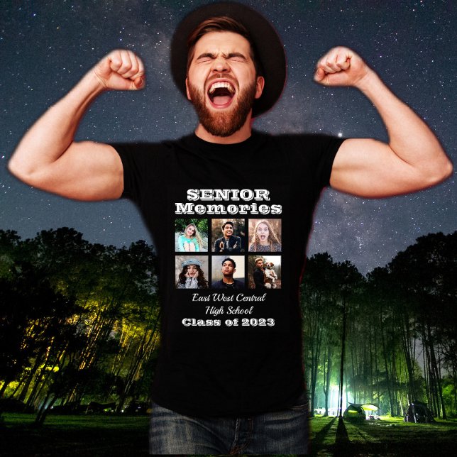Seniors Memories Class 6 Photo Collage 2026 T-Shirt (Creator Uploaded)