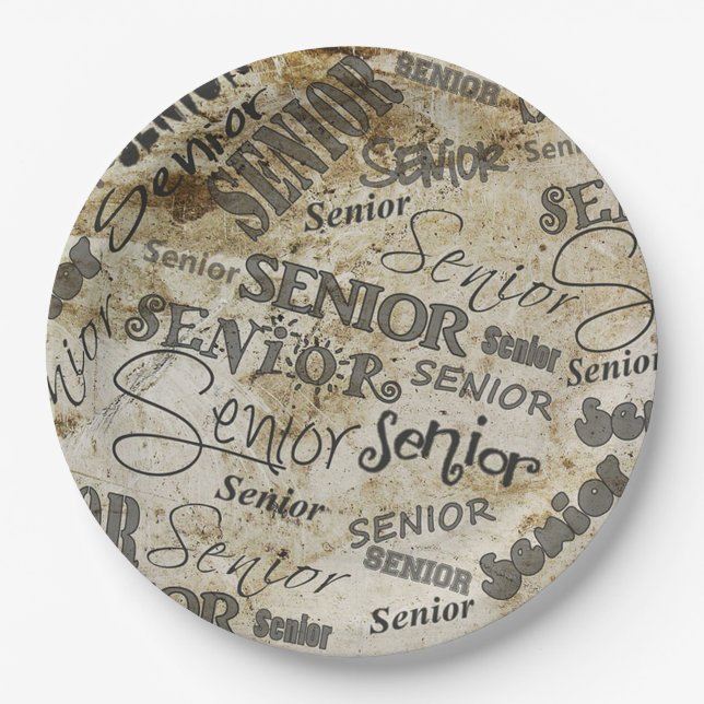 Seniors  paper plates (Front)