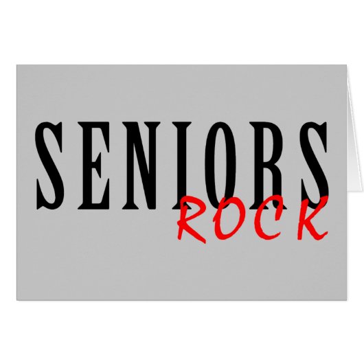 Seniors Rock Cards (Front Horizontal)