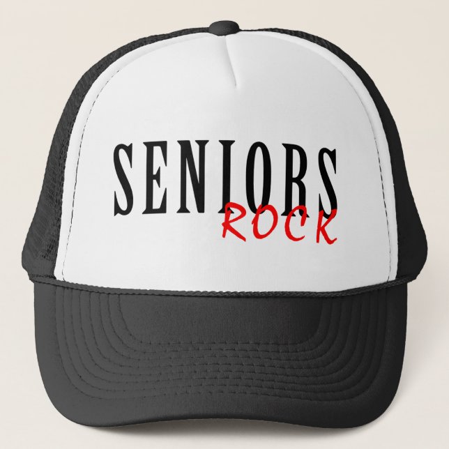 Seniors Rock Trucker Hat (Front)