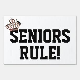 "SENIORS RULE!" Class of 2022 PRINCESS Yard Sign