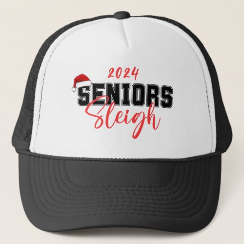 Seniors Sleigh Christmas  Trucker Hat