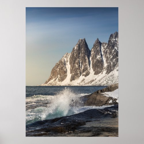 Senja Island Norway Landscape Photo Poster