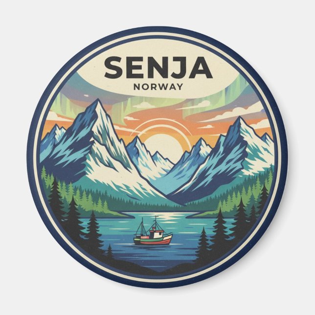 Senja Norway Travel Magnet (Front)