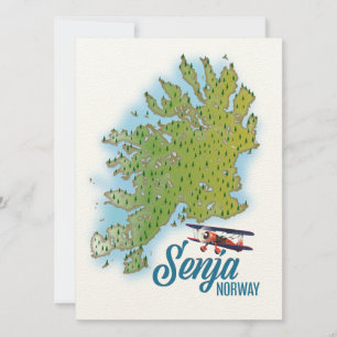 Senja Noway island map