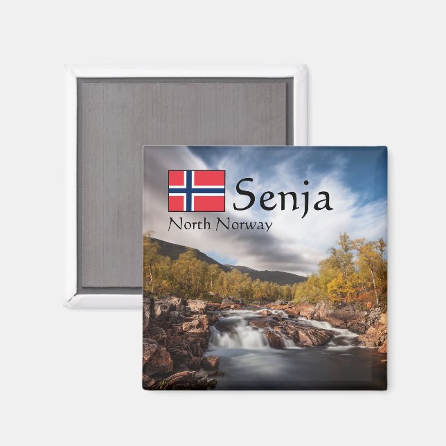 Senja Souvenir Magnet (Front/Back)