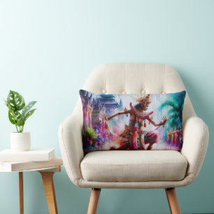 Senja Tari: Twilight Dance in Bali Lumbar Pillow