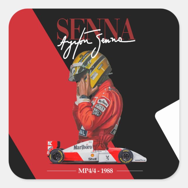 Senna Square Sticker (Front)