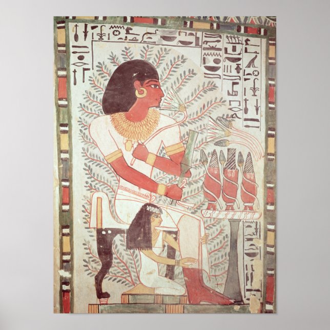Sennefer seated with his wife,from Tomb Poster (Front)