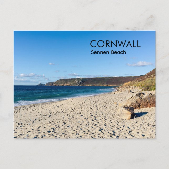 Sennen Beach Cornwall England  Postcard (Front)