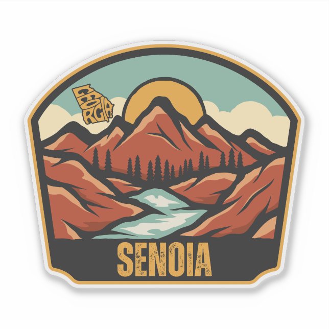 Senoia, Georgia Sticker (Front)