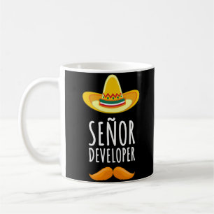 Senor Developer Sombrero and Mustache Coffee Mug