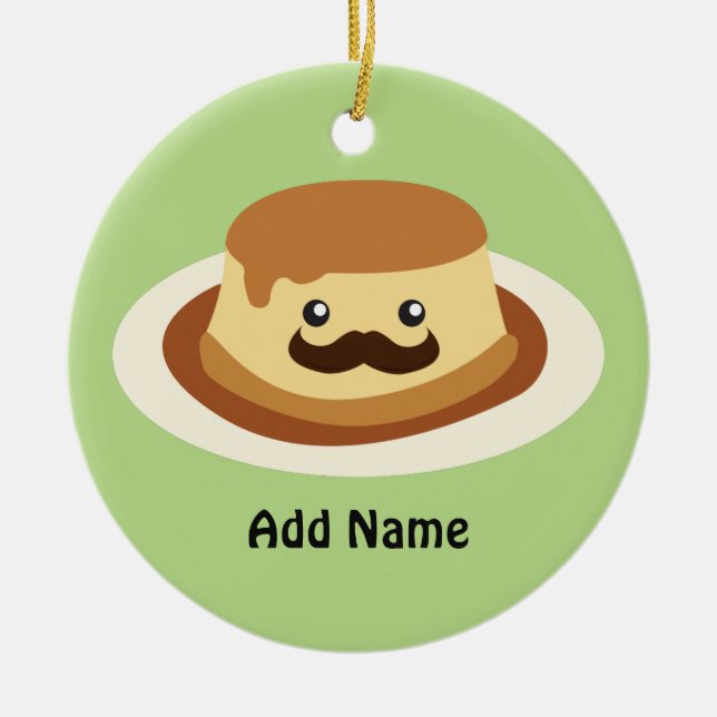 Señor Flan Ceramic Ornament (Front)