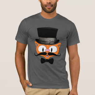 Señor Gato™ Cartoon Mustache Cat With Top Hat
