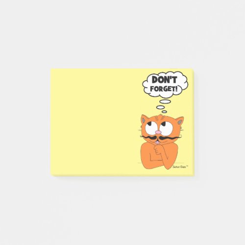 Seor Gato DONT FORGET Post It Notes