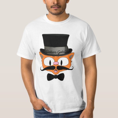 Seor Gato Handlebar Mustache Cat With Top Hat