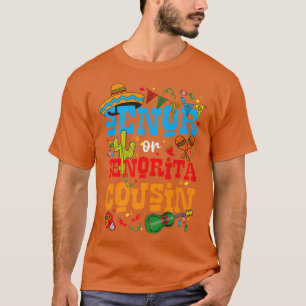 Senor Or Senorita Cousin To Be Gender Reveal Cinco T-Shirt