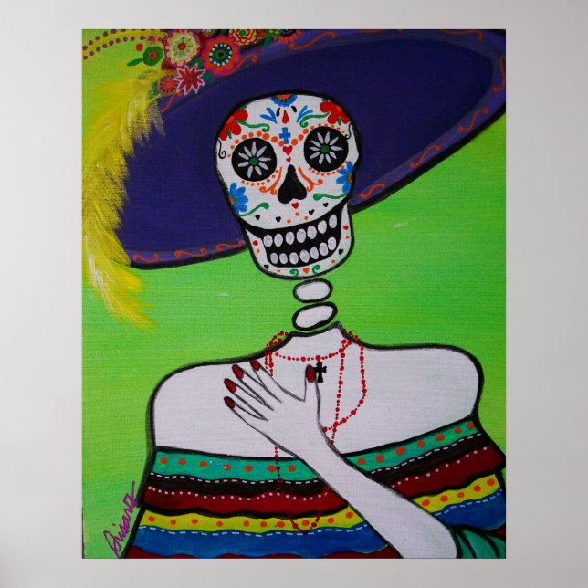 SENORITA DIA DE LOS MUERTOS POSTER (Front)