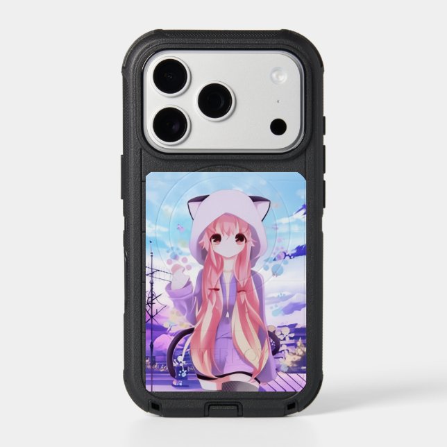 SenpaiXEL Pastel Dream Neko Girl Otterbox iPhone Case (Back)