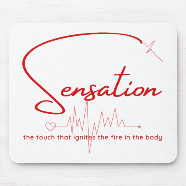 Sensation Pulse Heartline Mouse Pad (Front)