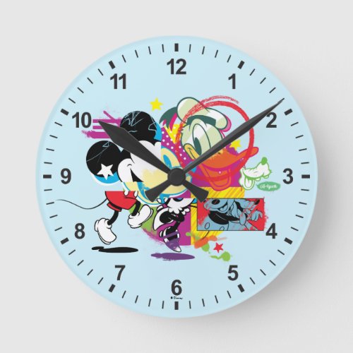 Sensational 6  A Modern Collage Design Round Clock