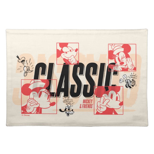 Sensational 6 | Classic Mickey & Friends Cloth Placemat (Front)