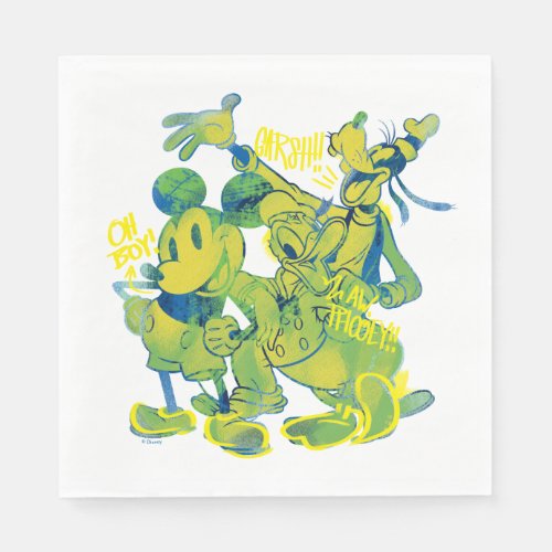 Sensational 6   Mickey Donald  Goofy Napkins