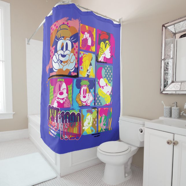 Sensational 6 | Mickey & Minnie Est. 1928 Shower Curtain (In Situ)