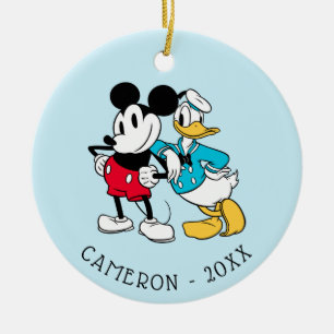 Sensational 6    Mickey Mouse & Donald Duck Ceramic Ornament